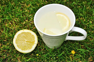 hot water and lemon