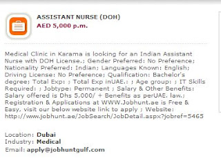 Assistant Nurse for Dubai