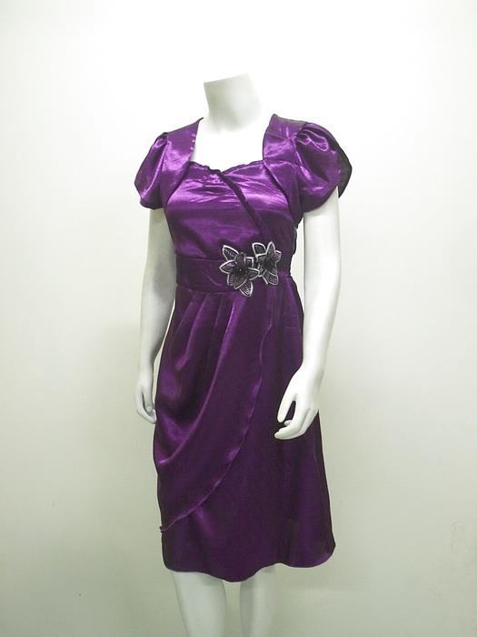  Ladies  Pretty Simple Gaun  Pesta Satin Import LC 3517 Ugu 