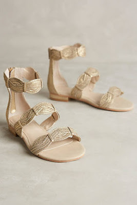 Women's shoes, heels, wedges, and sandals, bohemian style, from Anthropologie