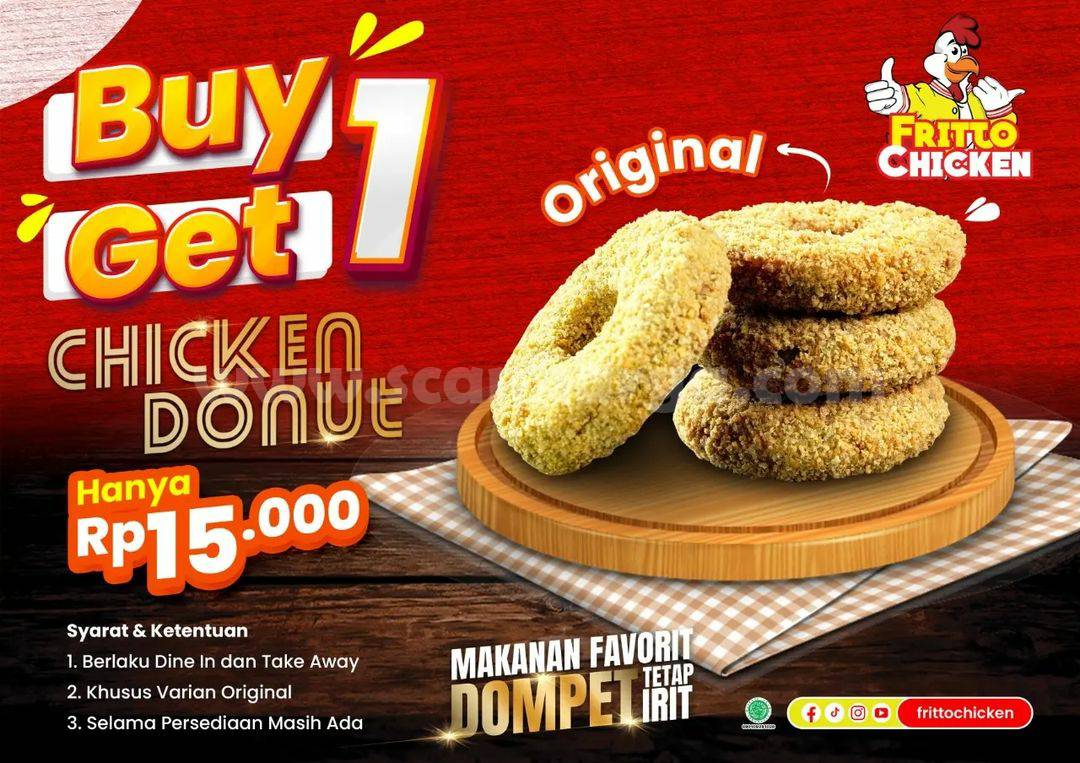 Promo Fritto Chicken Buy 1 Get 1 Chicken Donut