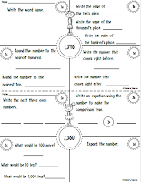 Free Mini Workbook using 4 Digit Place Value