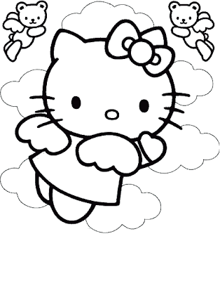 Hello Kitty Coloring Pages, Hello Kitty