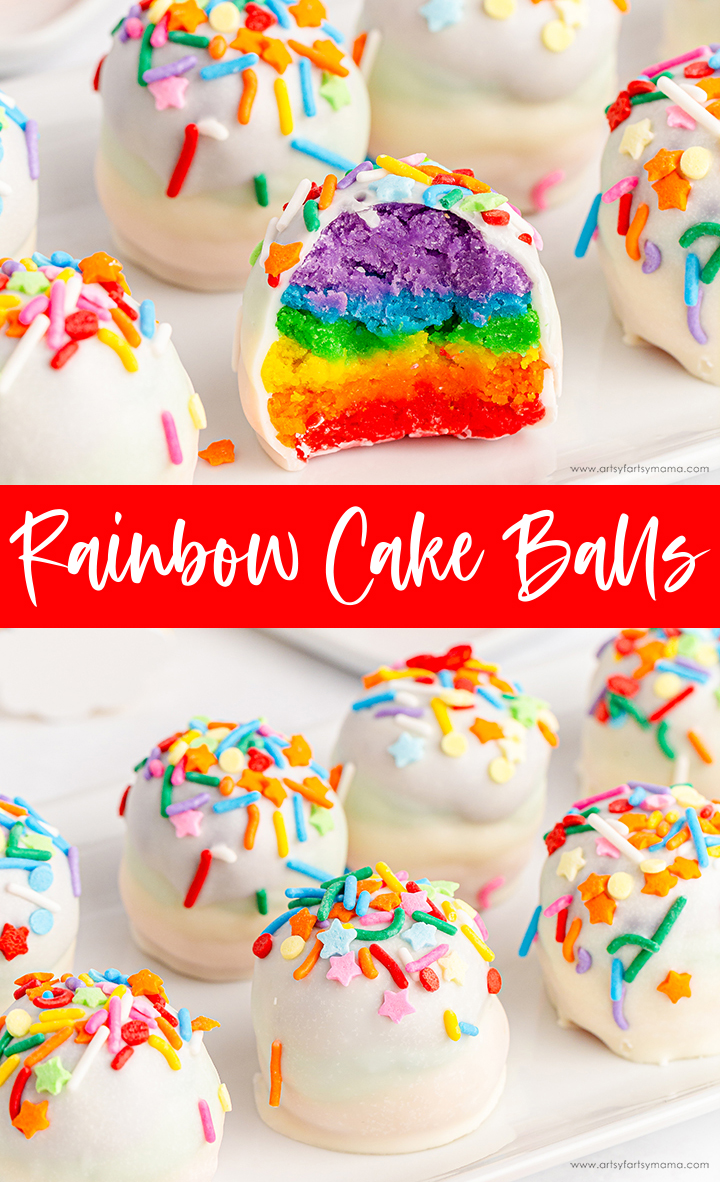 Easy No-Bake Rainbow Cake Balls Recipe