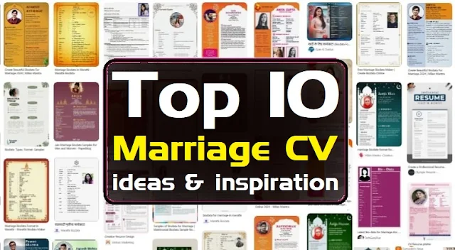 Marriage CV Template  in word Free Download