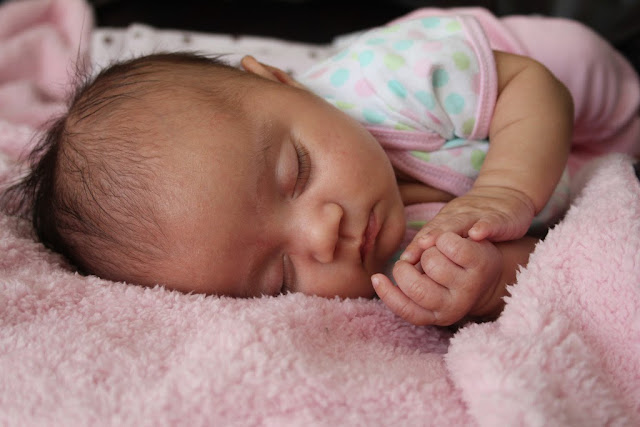 a infant sleeping