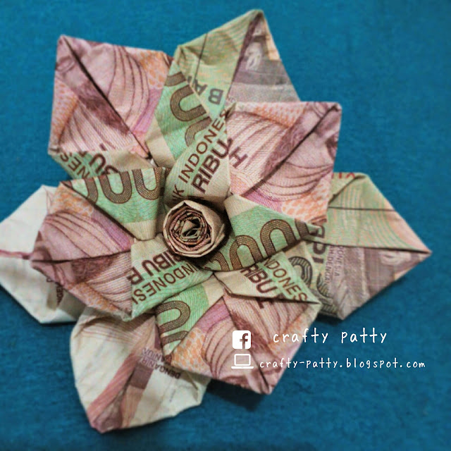 Crafty Patty Tutorial Mawar  dari Uang Kertas