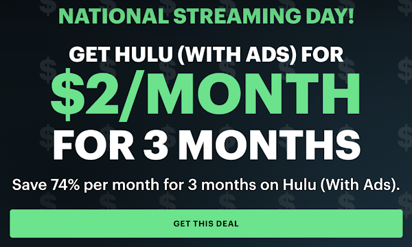 Hulu Deal Alert!