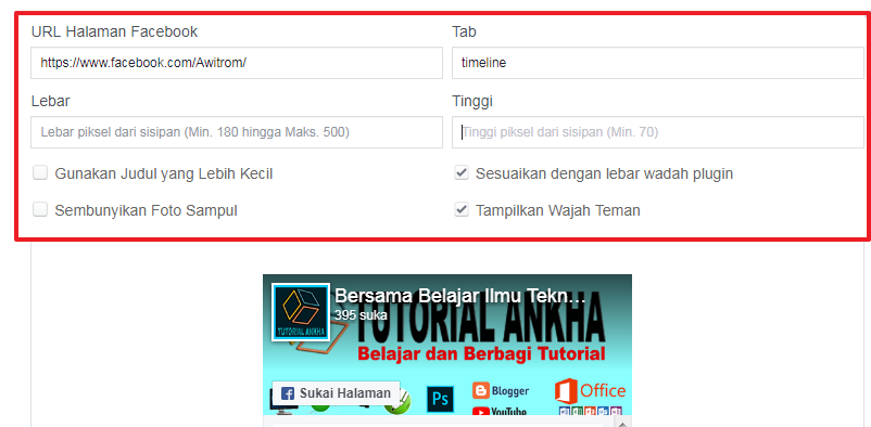 Cara Terbaru agar halaman Fanspage Facebook tampil di blog