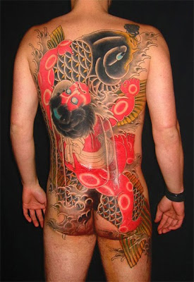 koi tattoo, back tattoo,  shogun tattoo