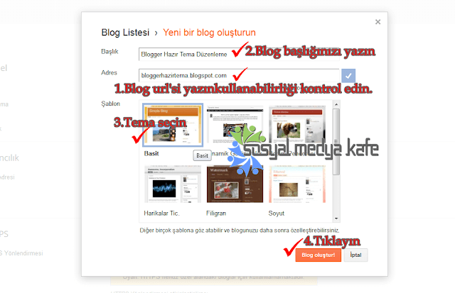 Yeni Blog Açma Resimli Anlatım