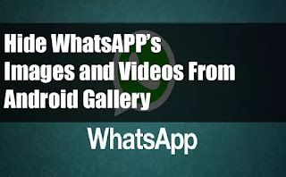 How to hide WhatsApp images from gallery