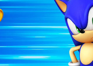 Sonic Party: Free Printable Backgrund for Photo Call.