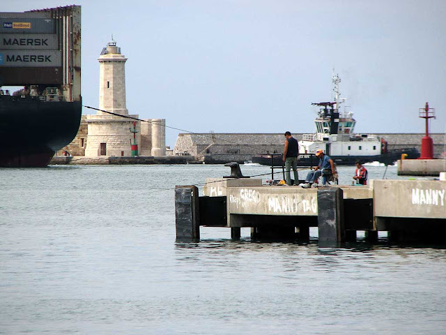 View of the Capitaneria pier, port of Livorno