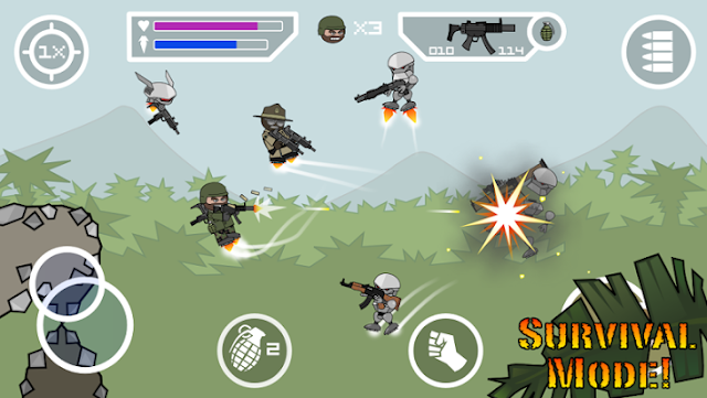  is an action game android developed by Appsomniacs LLC has new version update Doodle Army 2 Mini Militia MOD APK [Mega, Unlocked] Free Android v2.2.61