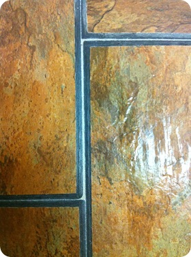grouting peel and stick vinyl tile