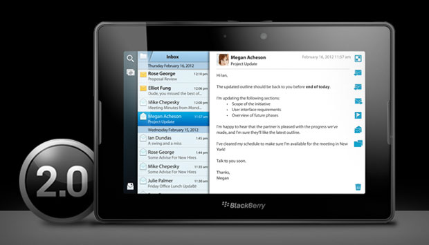 BlackBerry PlayBook OS 2.0