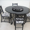 Zebra Print Dining Room Chairs - 6 Mid-Century Modern Tall-Back Ebonized and Zebra Print ... - Turned leg zebra print arm chair.