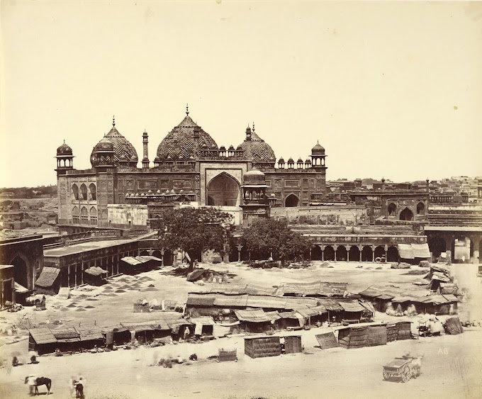 Jama Masjid (Mosque), Agra, Uttar Pradesh, India | Rare & Old Vintage Photos (1859)
