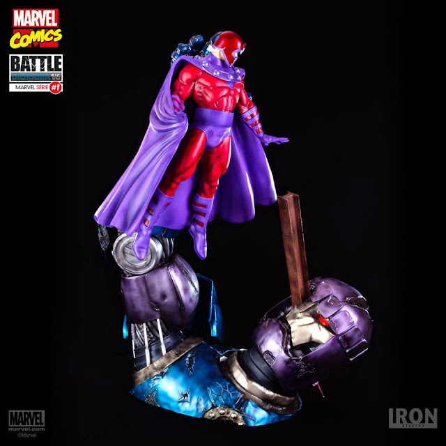 Diorama Magneto e Sentinela Iron Studios