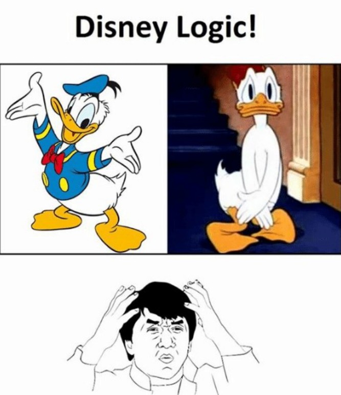 Disney Logic! - Funny memes pictures, photos, images, pics, captions, jokes, quotes, wishes, quotes, sms, status, messages, wallpapers.