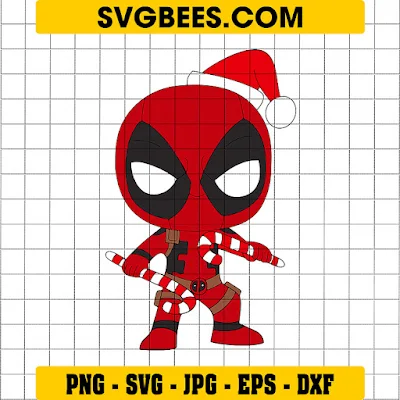Deadpool Christmas SVG
