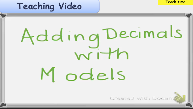 حل درس add decimals using fractions الصف الرابع