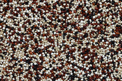 Quinoa blanca, negra y roja