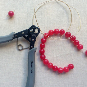Materials used with the 1 step looper pliers to make a bracelet - only one tool?!