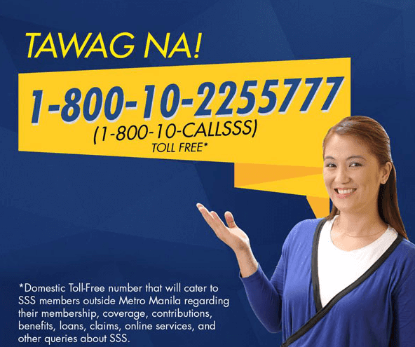 SSS Service Hotline Numbers 24-Hour Call Center