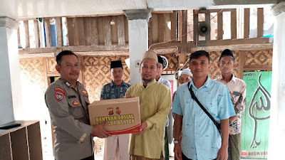 Penyaluran Bantuan Sosial Bapak Kapolda Banten Kepada pondok pesantren Ijtihadul Falah