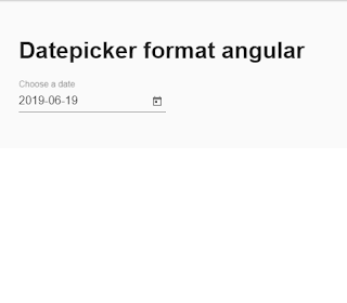 How to set material datepicker format angular