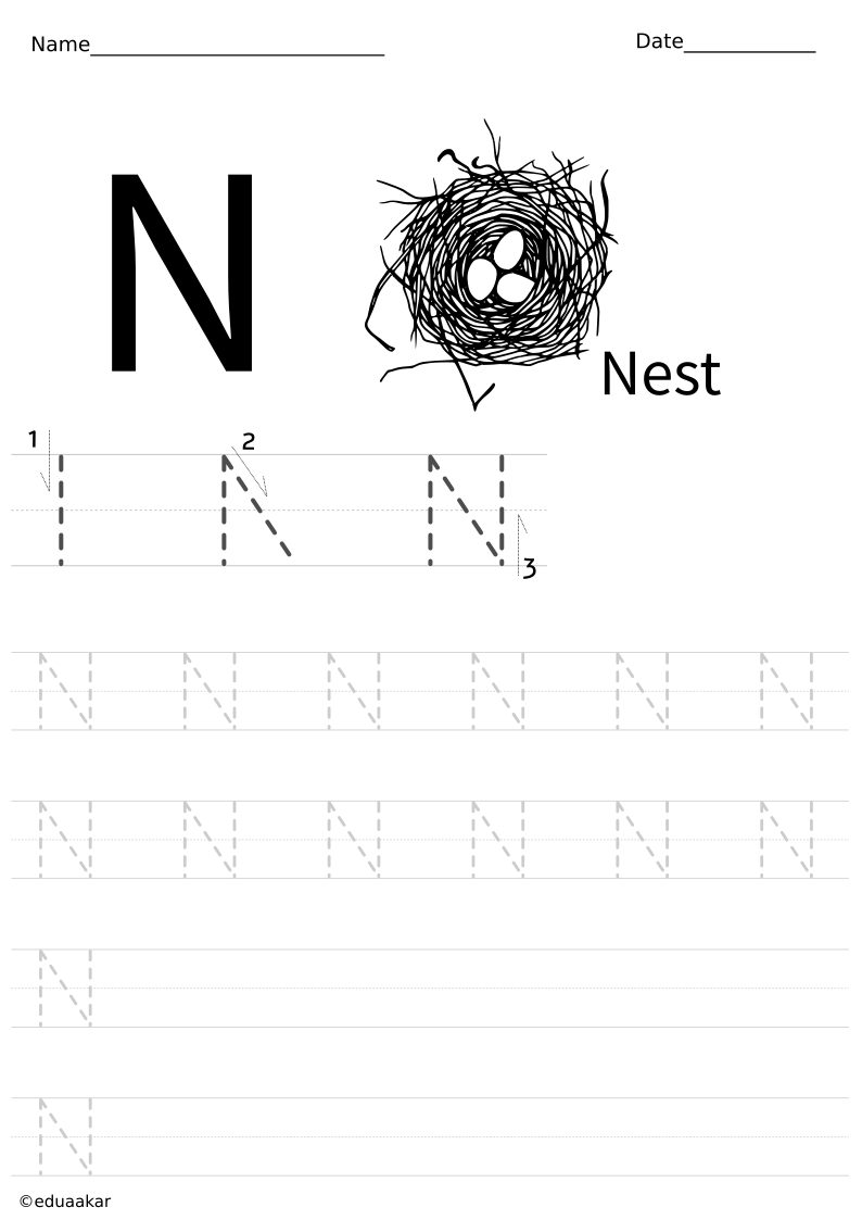 Letter Tracing N