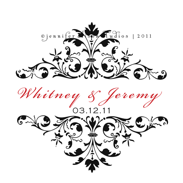 Wedding Monograms Business Logos Custom Invitations Jennifer Alison 