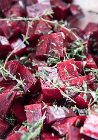 Baked beet - cut