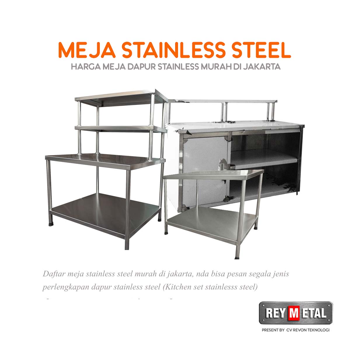 Jual Meja  Stainless  Steel di  Jakarta