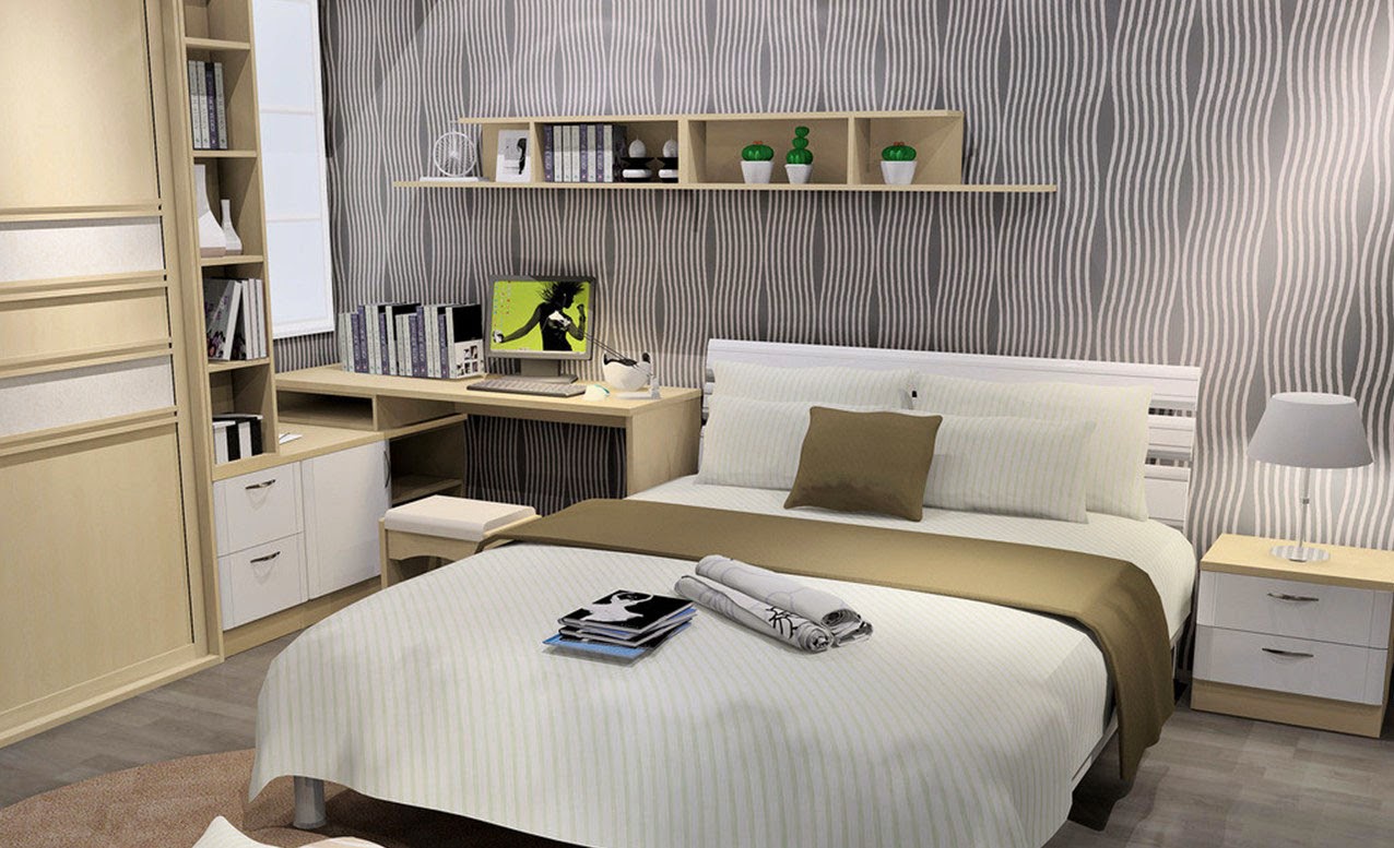 Desain Kamar Tidur Mewah Dengan Furniture Yang Elegan