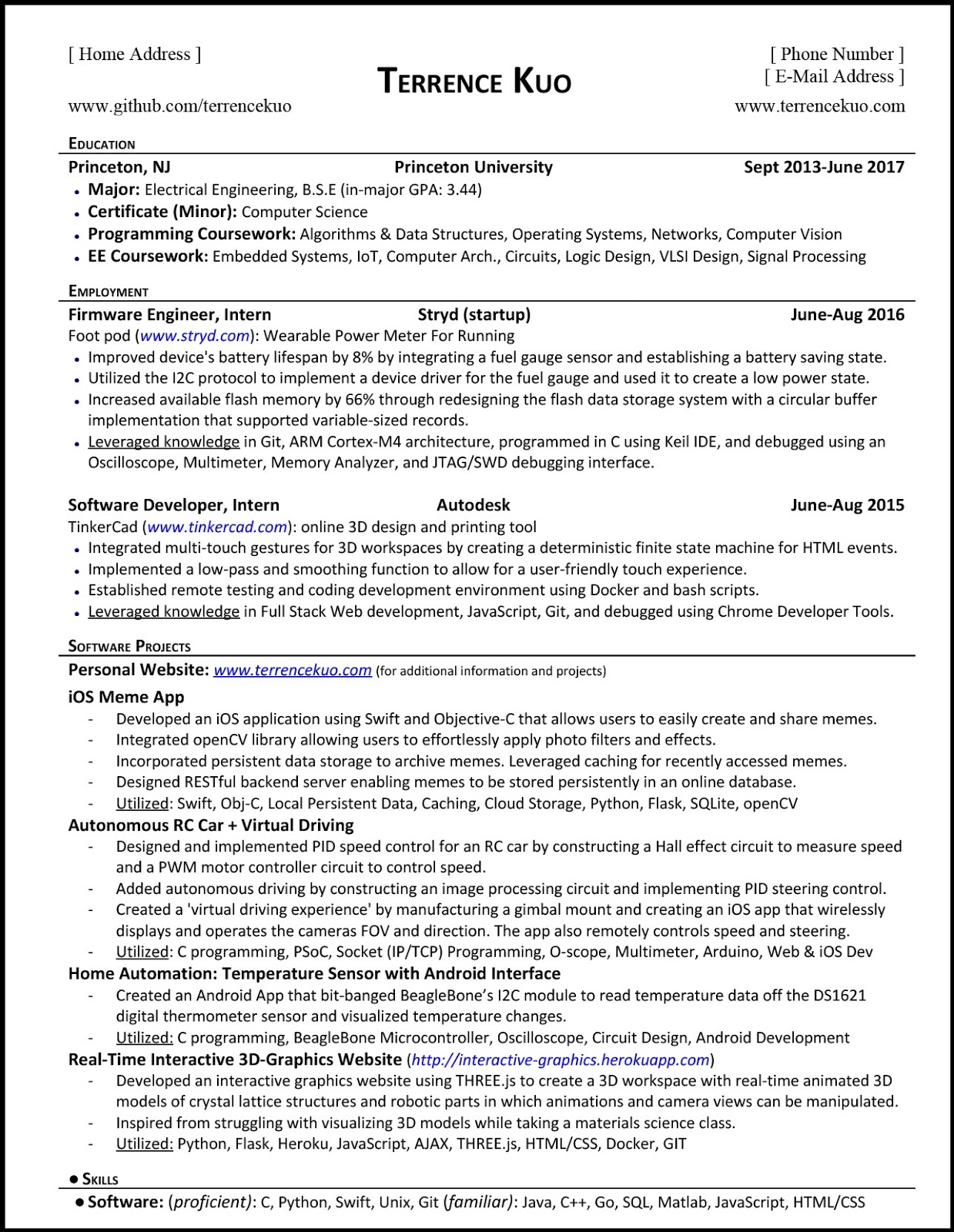 Software Engineer CV Templates 2019 Free Resume Templates ...
