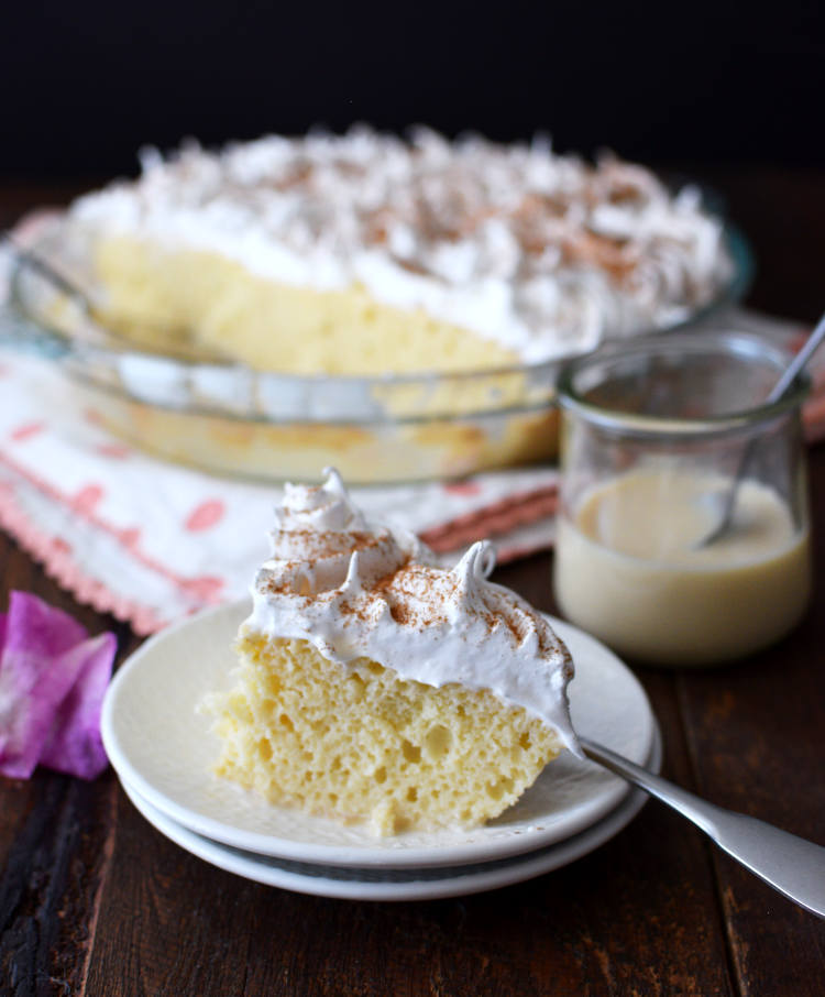 Torta tres leches en porción