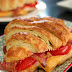 Herb and Garlic Croissant Grilled Cheese Sandwiches