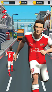 โหลดเกมส์ APK Arsenal FC Endless Football โกง Hack