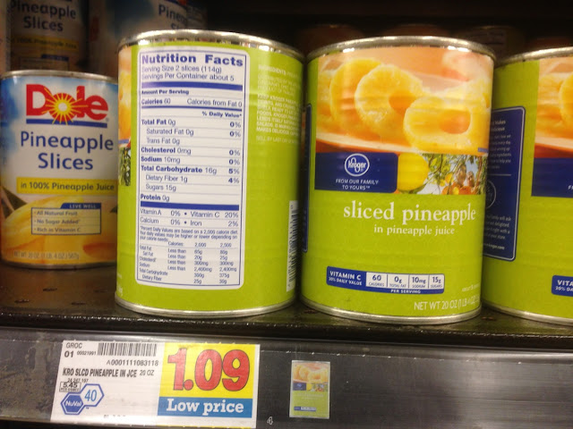 Sliced Pineapple - Kroger