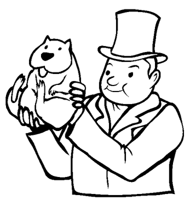 Groundhog Coloring Pages