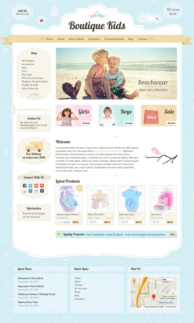 Kids Creative WordPress WooCommerce Theme