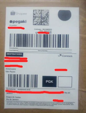 pegaki shopee correios pac industrial