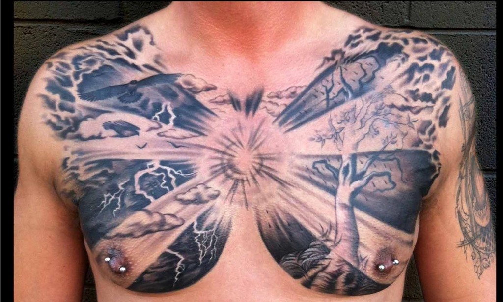 Dark Chest Tatuagens para Homens