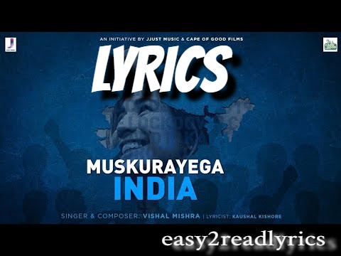 muskurayega india lyrics