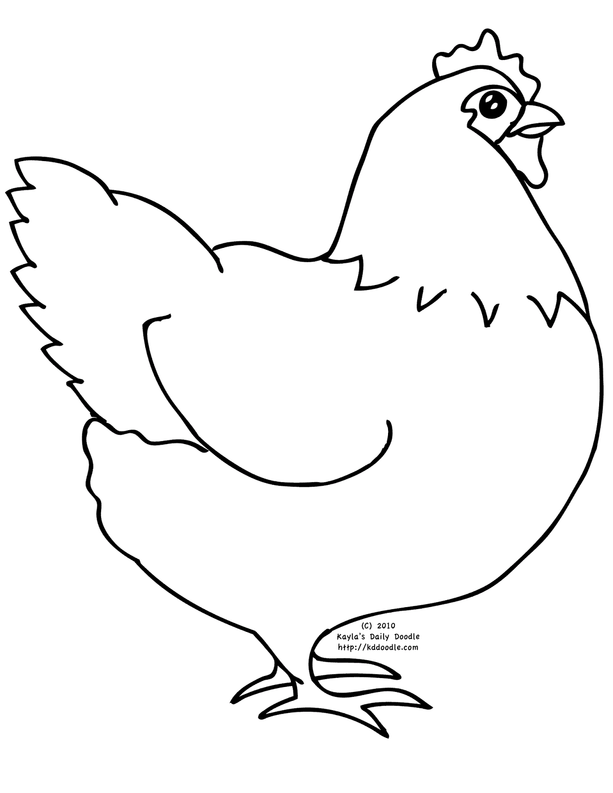 10 Mewarnai Gambar  Ayam 