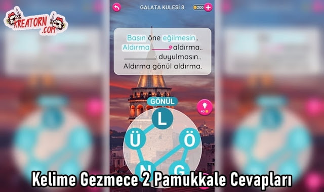 Kelime Gezmece 2 Pamukkale Cevapları