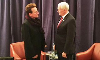 Bono and Mike Pence